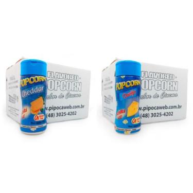Imagem de Temperos Para Pipoca Cx 12 Un - Cheddar E Queijo - Flavored Popcorn