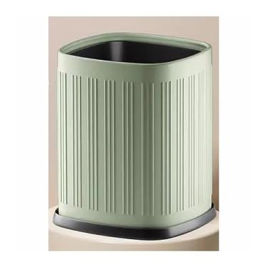 Imagem de Cesto de lixo de cozinha, lixeira, sala de estar, cozinha, grande capacidade, aço inoxidável, sem tampa, camada dupla, cesto de lixo listrado, 8L/12L/15L (B,8L)
