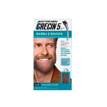 Imagem de Loção Barba E Bigode Castanho Grecin5 60ML