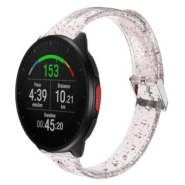 Imagem de Pulseira feminina para smartwatch Polar, 20 mm, 22 mm, pulseira esportiva transparente de silicone macio compatível com Polar Unite, Ignite, Ignite 2, Ignite 3, Pacer, Pacer Pro, Vantage V3, Grit X,