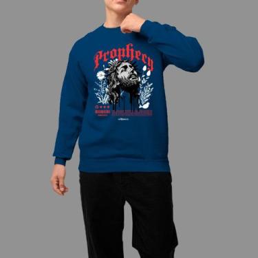 Imagem de Moletom Gola Careca Basico Masculino Casual Estiloso Inverno Blusa De 