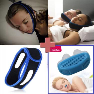 Imagem de Kit Anti Ronco Purificador Clip Nasal + Faixa Anti Ronco