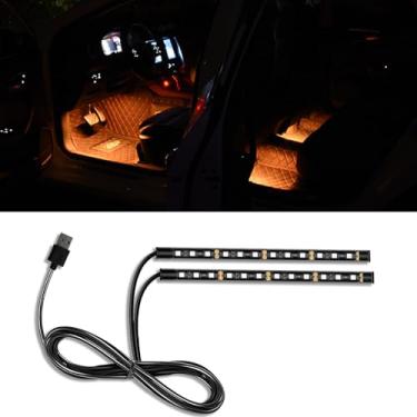 Imagem de Piburth Fita de LED para carro, 24 luzes LED RGB para ambientes interiores sob o painel, luz noturna ambiente de 12 V, lâmpada decorativa interior automotiva, acessórios universais para carros