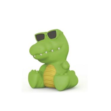 Imagem de Mordedor Macio para Bebê Unissex + 4 Meses Látex 100% Natural Pintura Não Tóxica Selo de Segurança Inmetro (Verde, Jacaré)