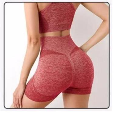 Imagem de Conjunto Feminino Academia Shorts Empina Bumbum e Top Fitness - GM Hai
