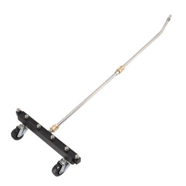 Imagem de Limpador de material rodante GRCFUMO com 6 bicos, 2 varinhas de extensão sob a vassoura de água do carro com roda giratória, acessório de lavadora de pressão do material rodante (Autochassissproeier)