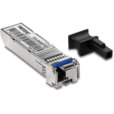 Imagem de TRENDnet SFP para RJ45 Módulo LC de comprimento de onda duplo, TEG-MGBS10D3, deve ser emparelhado com TEG-MGBS10D5 ou um módulo compatível, até 10 km (6,2 milhas), compatível com SFP padrão, proteção vitalícia