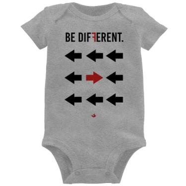 Imagem de Body Bebê Be Different - Foca na Moda, Cinza, G