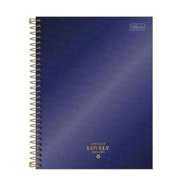 Imagem de Caderno Colegial Capa Dura 1 Matéria 80 Fls West Village (Azul)