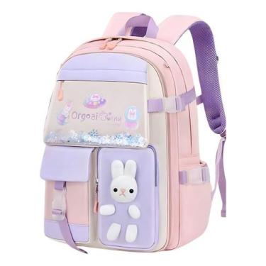 Imagem de Mochila Escolar Grande Para Notebook - Fofa E Organizada - Tibaby, Ros