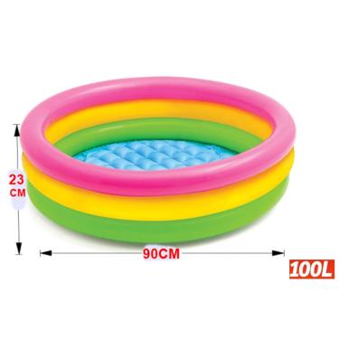Imagem de Piscina Colorida A Inflável almofadada Infantil 100 Litros