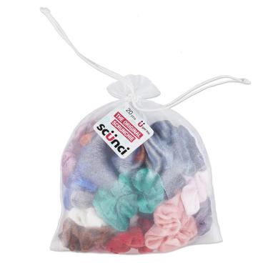 Imagem de Laços de cabelo Scrunchie e porta-rabos de cavalo Scunci da Conair