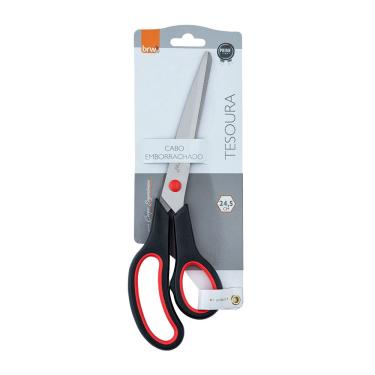 Imagem de Tesoura Multiuso de Aço Inox 24,5cm Cabo Emborrachado - brw