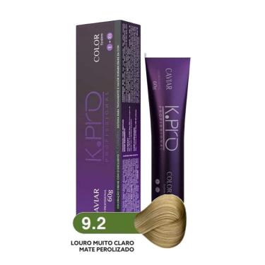 Imagem de Tintura Profissional k.pro Caviar Color 9.2 Loiro Muito Claro Mate Perolizado 60g