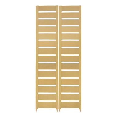 Imagem de Biombo Slim Divisória de Ambiente MDF Reto Com Pés Painel Separador Decoração (2, Horizontal)