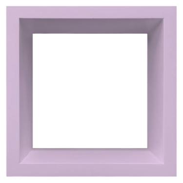 Imagem de Nicho Decorativo Colorido em Mdf Laqueado para Parede - 20x20x12cm Cor:LAVANDA;Tamanho:20X20X12 CM
