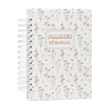 Imagem de Agenda Planner Semanal Sem Data - Visão Mensal E Semanal Vintage Avelã