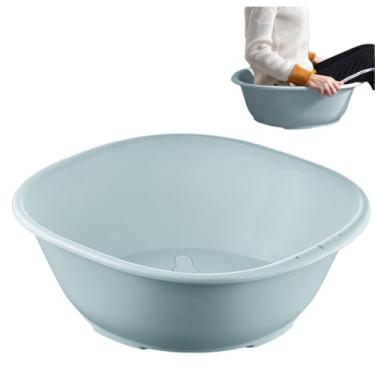Imagem de Sitz Bath para hemorroidas, banheira de assento, kit de banho sentado para mulheres e homens, área de estar mais ampla, tigela mais profunda (verde)
