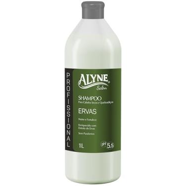 Imagem de Alyne, Shampoo para cabelos, Ervas, 1 Litro, Verde