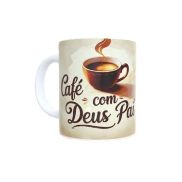 Imagem de Caneca café com Deus pai xicara porcelana ceramica 325ml