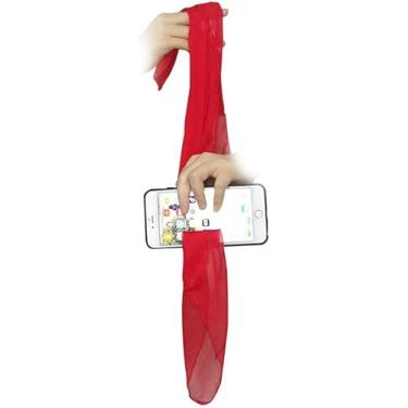 Imagem de Seda através do telefone, acessórios de truques de mágica, ferramenta de adereço de desempenho mágico para adultos, mágica de mentalismo para namorada/programas de casamento, ruas ou festas