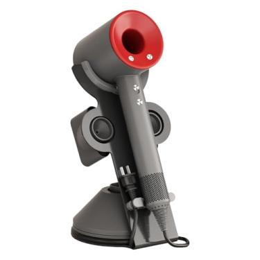 Imagem de LUXCICU Suporte Para Secador De Cabelo, Armazenamento Dyson Supersonic, Liga Alumínio, Plugue Alimentação E Organizador Acessórios Bicos Banheiros, Salões Ou Quartos