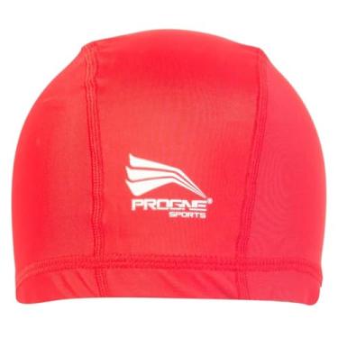 Imagem de Touca de Natação Adulto Tecido Xtra-life Progne Sports Piscina Hidroginástica (VERMELHO)