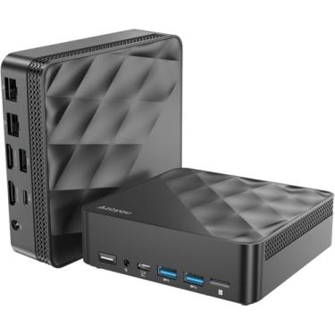 Imagem de Mini PC, Intel 12ª geração Alder Lake-N100 (até 3,4GHz), 16GB DDR4 RAM 1TB M.2 SSD, suporte para computador desktop 4K Dual Display/USB3.2/Tipo C/WiFi 6/BT5.2/Gigabit Ethernet para casa/Offi