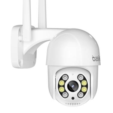 Imagem de Câmera de Vigilância e Segurança Externa HD, Câmera Doméstica Inteligente de Visão Noturna Infravermelha Sem Fio, IP66 à Prova d'água e à Prova de Poeira, Chamada de Voz Bidirecional