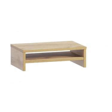 Imagem de Suporte Para Monitor Mdf 37cm Home Office Mesa Gamer Ergonômico Base Apoio Mesinha(Simples Preto)