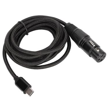 Imagem de Cabo Fêmea USB C para XLR, Linha de Gravação de de Som para, Plug and Play Cabo de Microfone HIFI USB C para GarageBand, Amplificadores Combinados de Guitarra, Amplitude (#2)