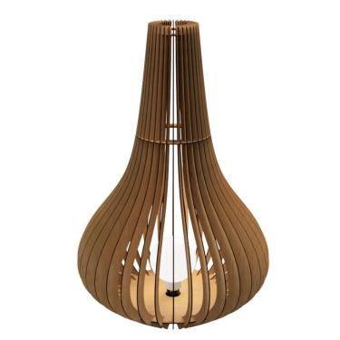 Imagem de Luminária De Chão Beladona Mdf Luminária Mdf Cru Tamanho 70x60cm