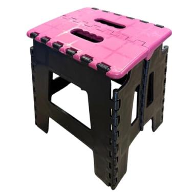 Imagem de kit 2 Banquinho Plástico Dobrável Prático Retrátil Banco