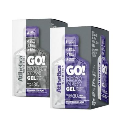 Imagem de Kit Endurance - GO! Recovery Gel Energy Display 10 Saches + GO! Enegy Now Gel Display 10 Saches - AtlheticaNutrition (RECOVERY - Guarana com Açai, Energy Now - Guarana com Açai)