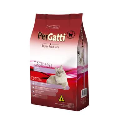 Imagem de Ração Para Gatos Castrado PerGatti Sabor Salmão 1kg SerPet Nutrition