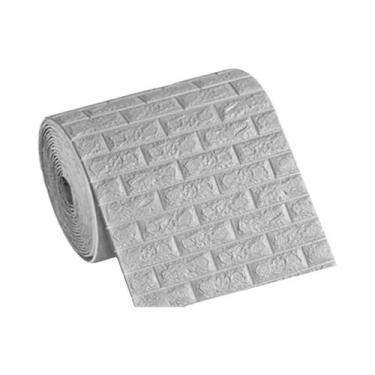 Imagem de Papel De Parede Autoadesivo À Prova d'Água Com Padrão De Tijolo 3D 70c