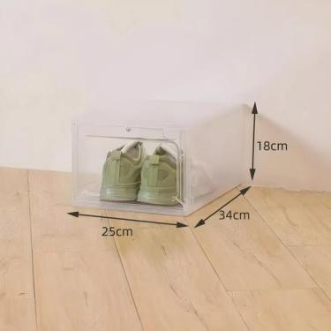 Imagem de Caixa De Sapato De Plástico Rígido Magnético Transparente Estilo Gavet
