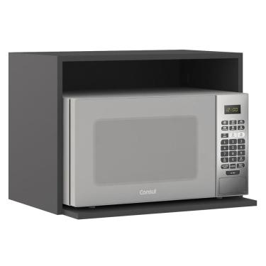 Imagem de Suporte Micro-ondas Forno 58cm Aéreo Grafite Z44            - Mpozenato
