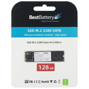 Imagem de SSD M.2 SATA III para Dell Inspiron 14-P74G001 - BestBattery, 128GB