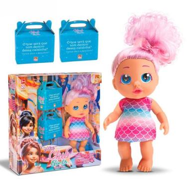 Imagem de Mini Club Girls Surpresa Boneca Fashion Articulada Montar Looks Com Ac