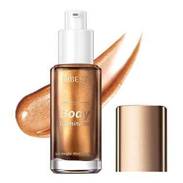 Imagem de MEICOLY Iluminador Corporal Líquido, Hidratante Com Brilho De Longa Duração, Óleo Suave E À Prova D'Água, Facial Glow, 40Ml/1,35 Fl Oz. #03 Bronze Dourado
