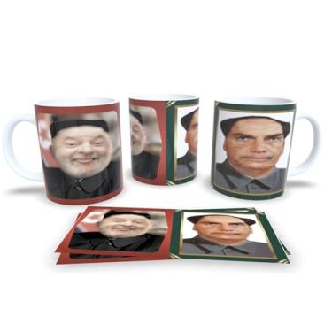Imagem de Caneca Lula e Bolsonaro Estilo Coreano – Porcelana Criativa e Divertida (Mod.4)