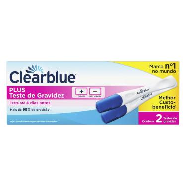 Imagem de Teste De Gravidez Clearblue Plus 2 Unidades