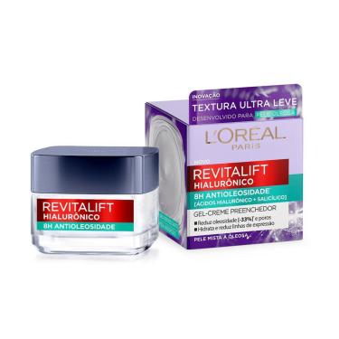 Imagem de Gel Creme Hidratante Antioleosidade L'Oréal Paris Revitalif Hialurônico 49g