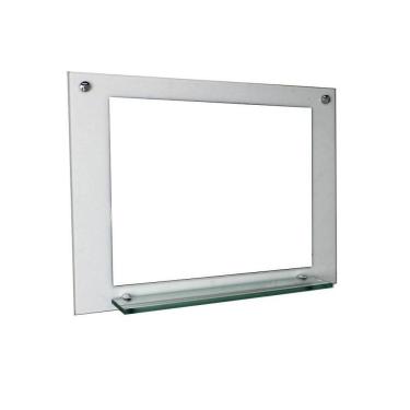 Imagem de Espelho Para Banheiro Com Prateleira 80Cm Incolor