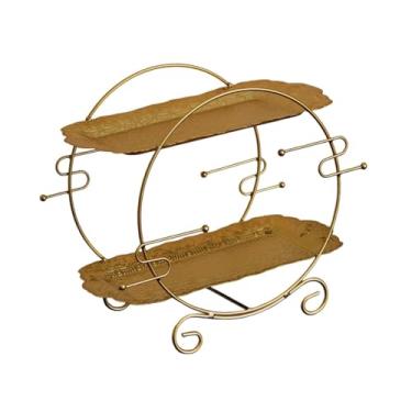 Imagem de YIJU Organizador de maquiagem, expositor para produtos de cuidados com a pele, organização de mesa, suporte para perfumes, suporte para cosméticos, 24 Cm X 19.5 Cm X 12