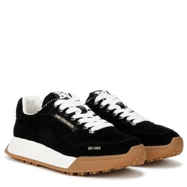 Imagem de Sam Edelman Tênis feminino Layla, Veludo cotelê preto, 34