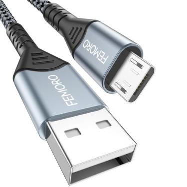 Imagem de Cabo Micro USB FEMORO 1,8 m 480 Mbps de transferência de dados e 12 W