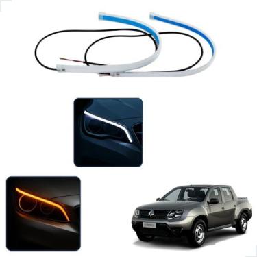 Imagem de Kit Fitas Led DRL Farol + Seta 12v 60cm Duster Oroch 2011 2012 2013 20