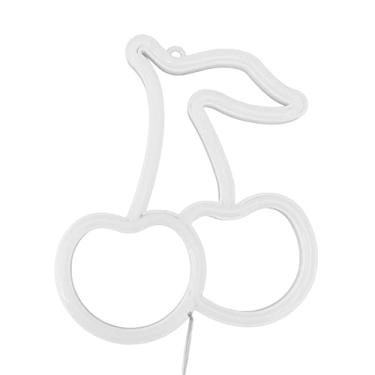 Imagem de KIMISS LED NEON Cherry Night Light Usb Power Deco Wall Sign para Casamentos, Festas e Decoração de Casa - Sotaque de Iluminação Divertido e Vibrante (RED RED IMPORTA)